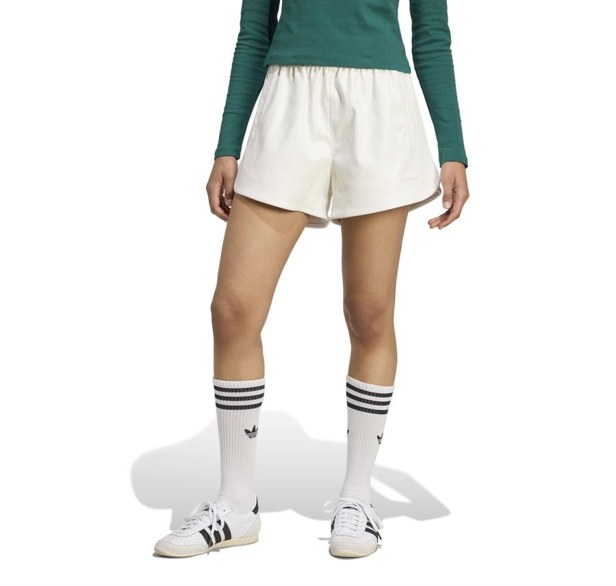 adidas Pleather Shorts Kadın Şort Ve Kapri Beyaz adidas Pleather Shorts Kadın Şort Ve Kapri Beyaz