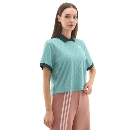 adidas Polo Pro Kadın T-Shirt Turkuaz adidas Polo Pro Kadın T-Shirt Turkuaz