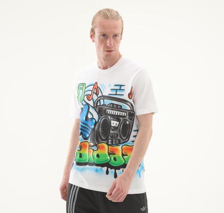 adidas Q12 Ts Street A Erkek T-Shirt Beyaz
