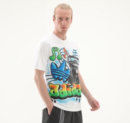 adidas Q12 Ts Street A Erkek T-Shirt Beyaz