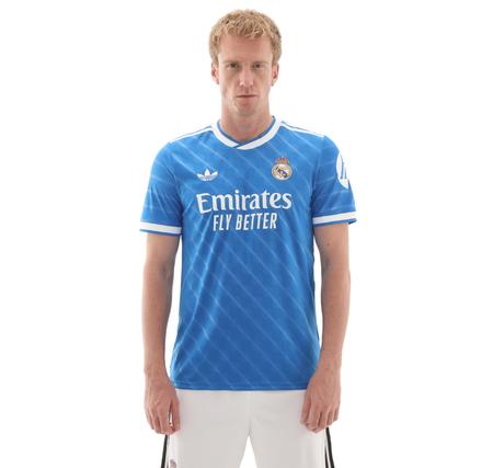 adidas Real Madrid 25-26 Üçüncü Forma Erkek Forma Mavi