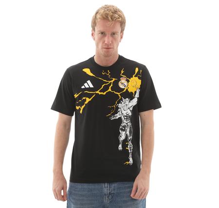 adidas Real Madrid Avengers Erkek T-Shirt Siyah adidas Real Madrid Avengers Erkek T-Shirt Siyah