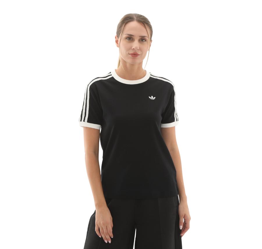 adidas Ruffle 3S Tee Kadın T-Shirt Siyah adidas Ruffle 3S Tee Kadın T-Shirt Siyah