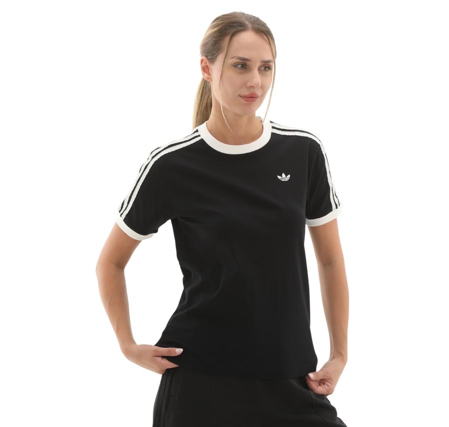 adidas Ruffle 3S Tee Kadın T-Shirt Siyah adidas Ruffle 3S Tee Kadın T-Shirt Siyah