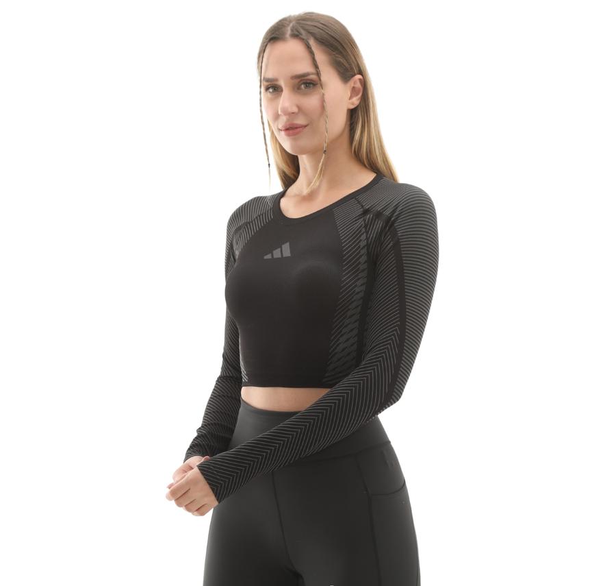 adidas Seamless Ls Kadın T-Shirt Siyah adidas Seamless Ls Kadın T-Shirt Siyah