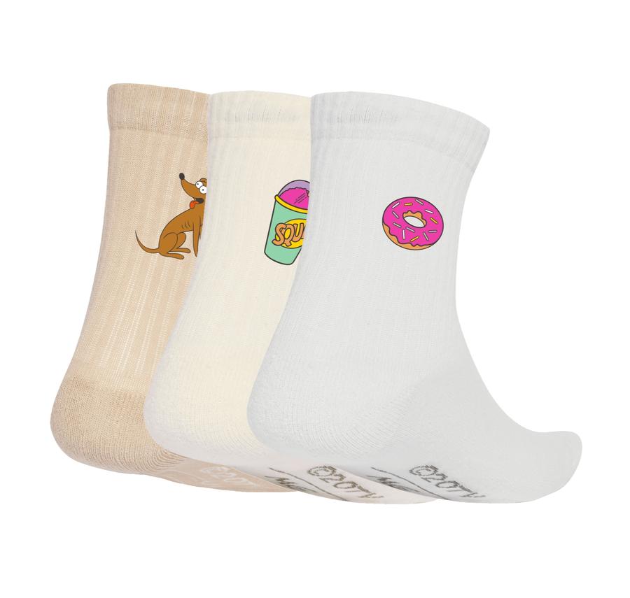 adidas The Simpsons 3Pp Emb Çorap Beyaz adidas The Simpsons 3Pp Emb Çorap Beyaz