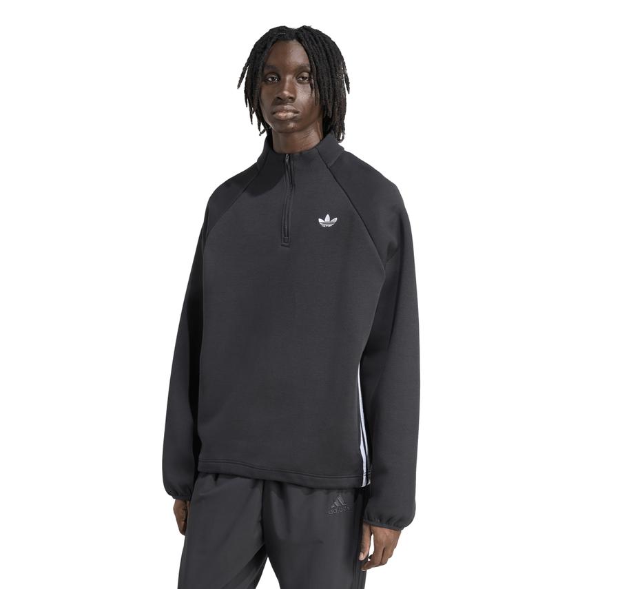 adidas Spacer Drıll Tt Erkek Sweatshirt Siyah adidas Spacer Drıll Tt Erkek Sweatshirt Siyah