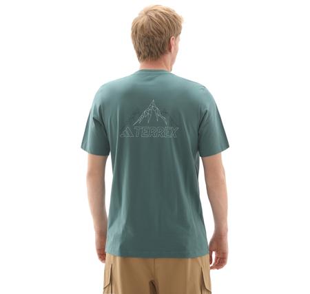 adidas Terrex Mountaın Tee Erkek T-Shirt Yeşil adidas Terrex Mountaın Tee Erkek T-Shirt Yeşil
