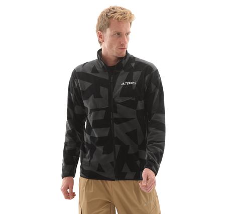 adidas Terrex Mt Aop Fz Fl Erkek Ceket Siyah adidas Terrex Mt Aop Fz Fl Erkek Ceket Siyah