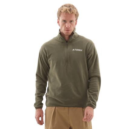 adidas Terrex Mt Ess Hz Fl Erkek Sweatshirt Haki adidas Terrex Mt Ess Hz Fl Erkek Sweatshirt Haki