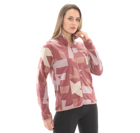 adidas Terrex Multi Printed Full-Zip Fleece Kadın Ceket Pembe