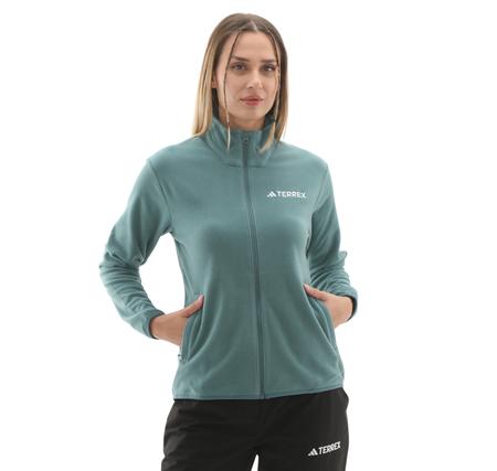 adidas Terrex W Mt Ess Fz Fl Kadın Ceket Turkuaz adidas Terrex W Mt Ess Fz Fl Kadın Ceket Turkuaz