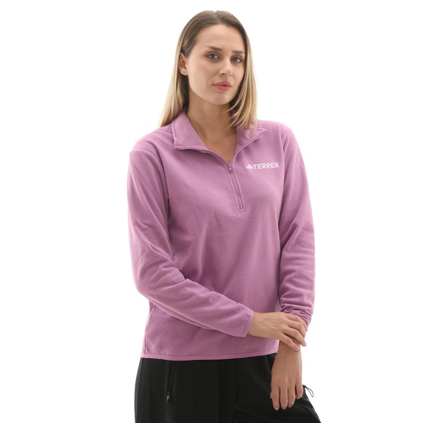 adidas Terrex W Mt Ess Hz Fl Kadın Sweatshirt Pembe adidas Terrex W Mt Ess Hz Fl Kadın Sweatshirt Pembe