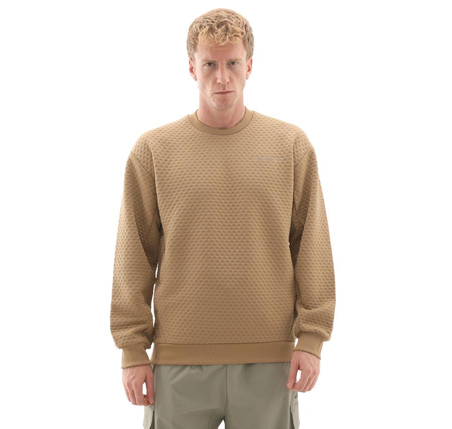 adidas Terrex Xploric Crewneck Erkek Sweatshirt Kahve adidas Terrex Xploric Crewneck Erkek Sweatshirt Kahve