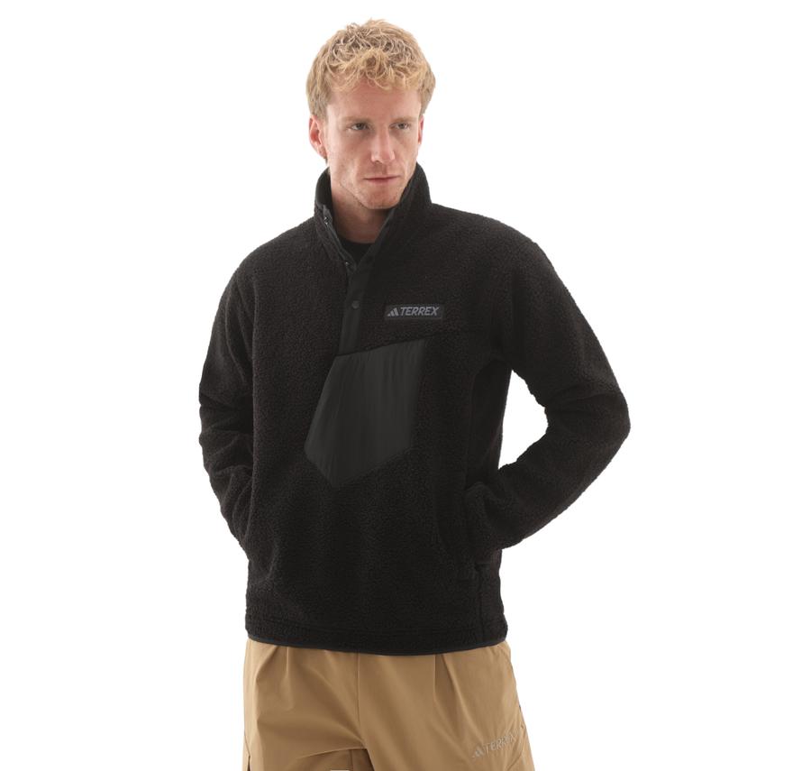 adidas Terrex Xploric High Pile Erkek Sweatshirt Siyah adidas Terrex Xploric High Pile Erkek Sweatshirt Siyah