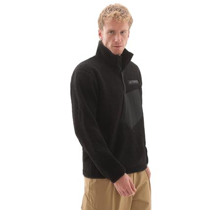 adidas Terrex Xploric High Pile Erkek Sweatshirt Siyah