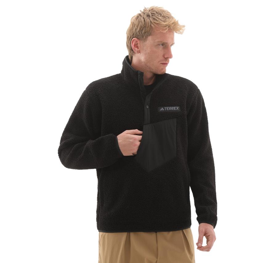 adidas Terrex Xploric High Pile Erkek Sweatshirt Siyah adidas Terrex Xploric High Pile Erkek Sweatshirt Siyah