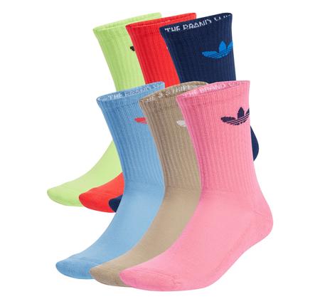 adidas Tr Crew S 6P Erkek Çorap Pembe