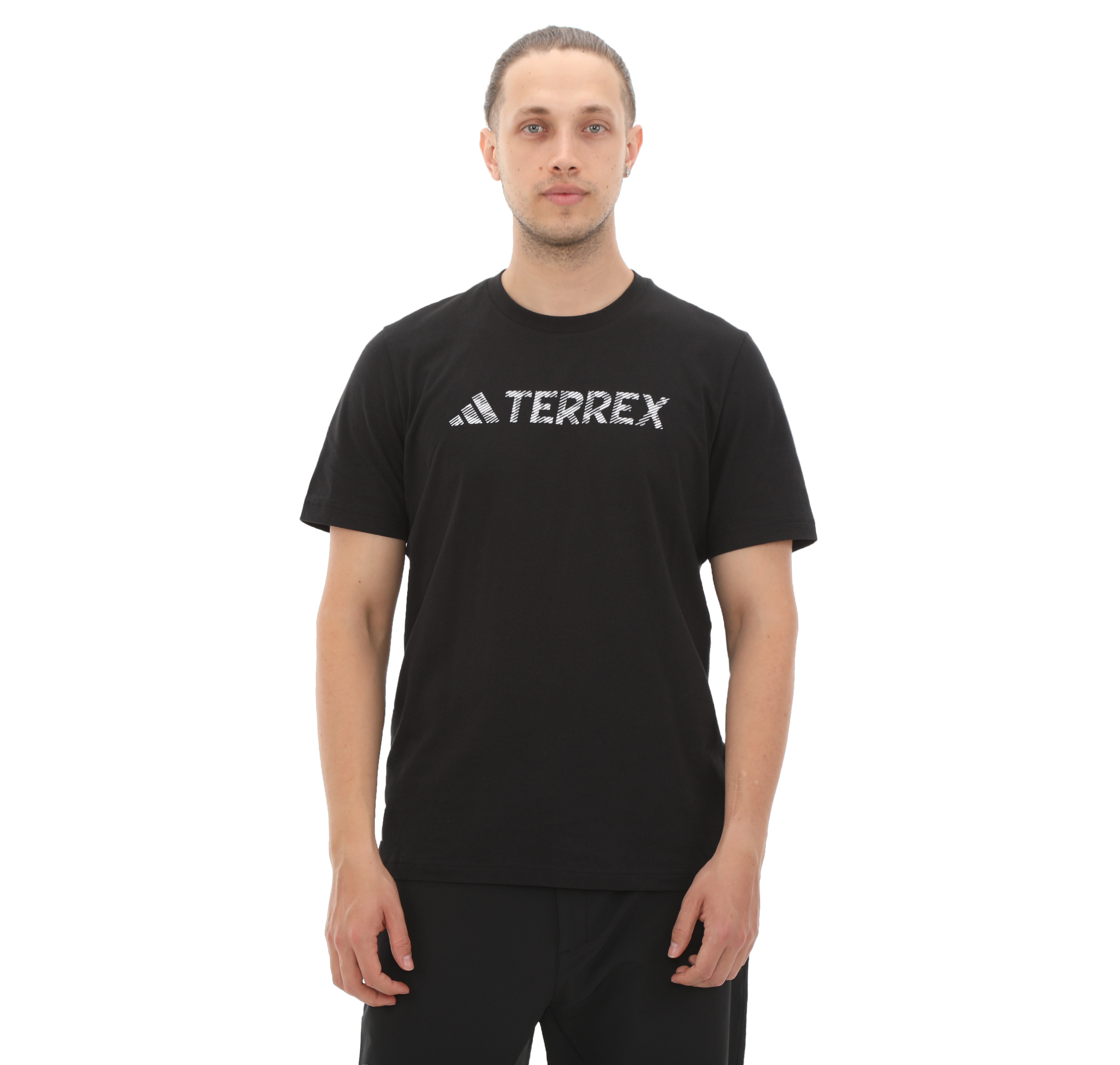 adidas Tx Logo Tee Erkek Siyah T Shirt Sneakscloud