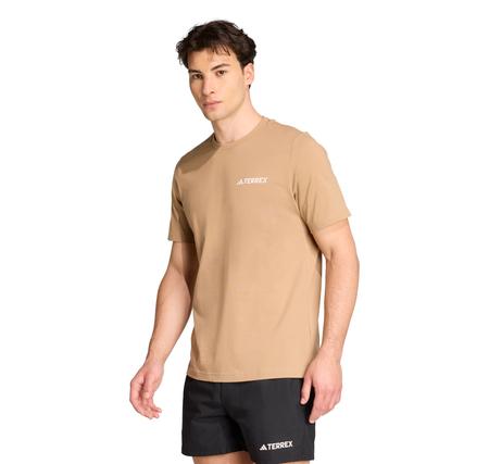 adidas Terrex Graphic Mountaın Erkek T-Shirt Krem adidas Terrex Graphic Mountaın Erkek T-Shirt Krem