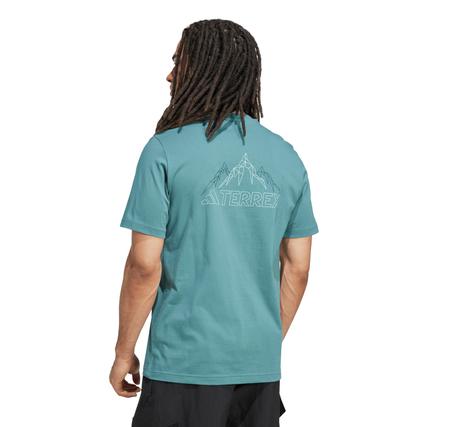 adidas Tx Mountaın Tee Erkek T-Shirt Yeşil