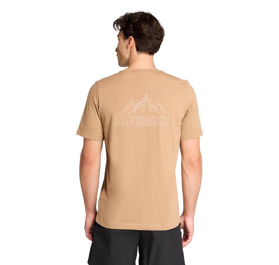 adidas Terrex Graphic Mountaın Erkek T-Shirt Krem adidas Terrex Graphic Mountaın Erkek T-Shirt Krem