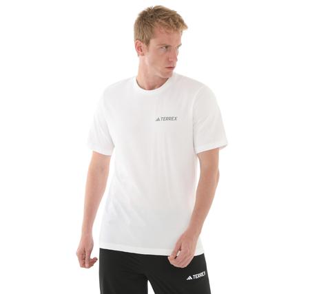 adidas Tx Mountaın Tee Erkek T-Shirt Beyaz