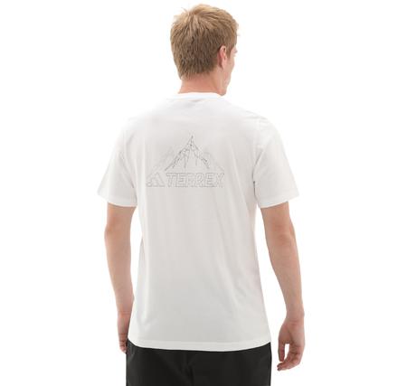 adidas Tx Mountaın Tee Erkek T-Shirt Beyaz