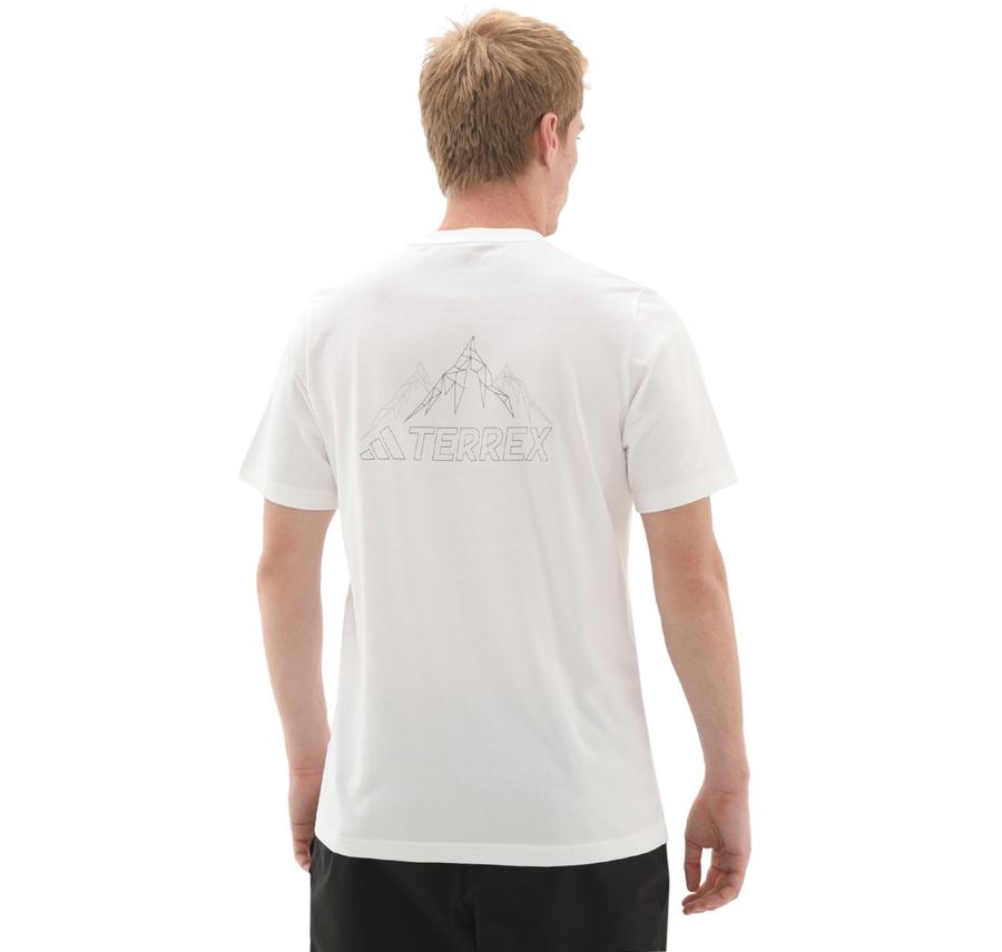 adidas Terrex Mountaın Tee Erkek T-Shirt Beyaz adidas Terrex Mountaın Tee Erkek T-Shirt Beyaz