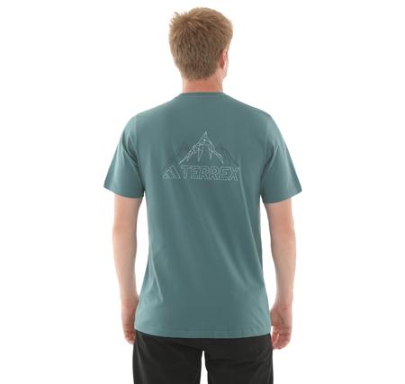 adidas Tx Mountaın Tee Erkek T-Shirt Yeşil