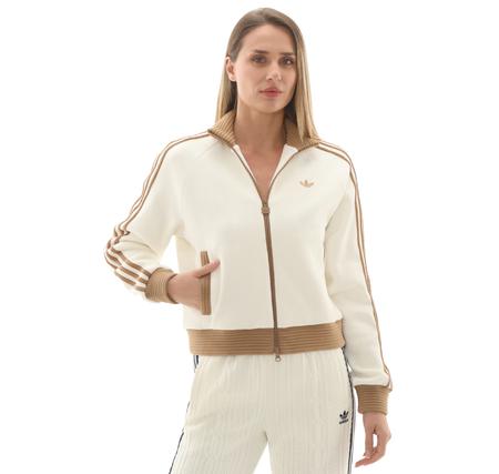 adidas Velour Knıt Tt Kadın Ceket Beyaz adidas Velour Knıt Tt Kadın Ceket Beyaz