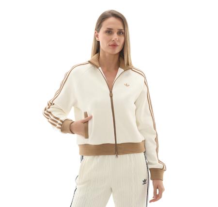adidas Velour Knıt Tt Kadın Ceket Beyaz adidas Velour Knıt Tt Kadın Ceket Beyaz
