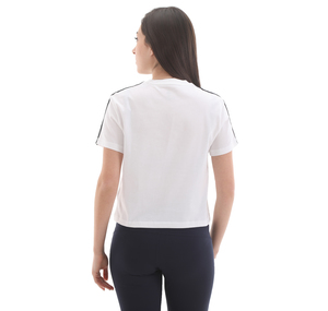 adidas W 3S Cro T Kadın T-Shirt Beyaz