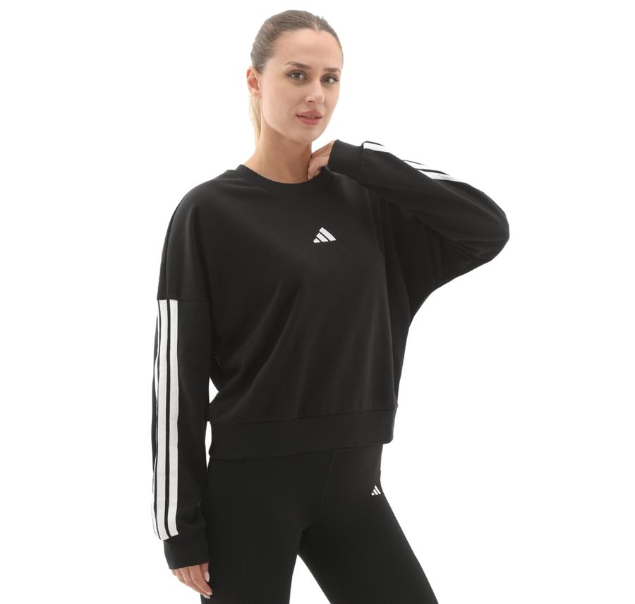 adidas W 3S Ft Swt Kadın Sweatshirt Siyah adidas W 3S Ft Swt Kadın Sweatshirt Siyah