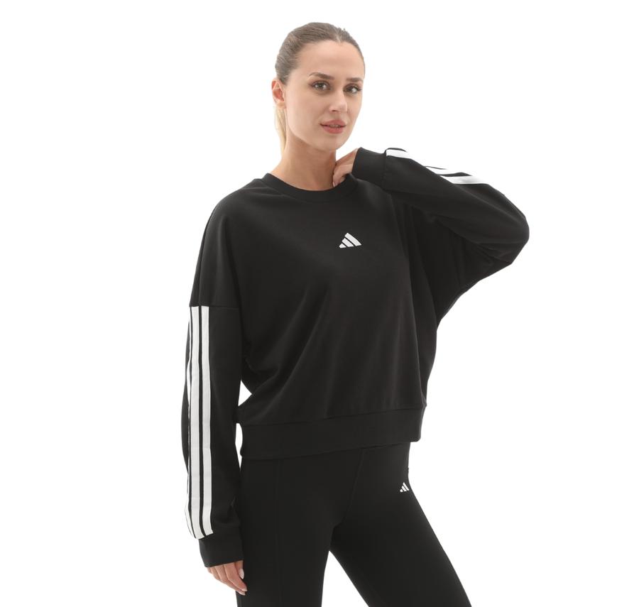 adidas W 3S Ft Swt Kadın Sweatshirt Siyah adidas W 3S Ft Swt Kadın Sweatshirt Siyah