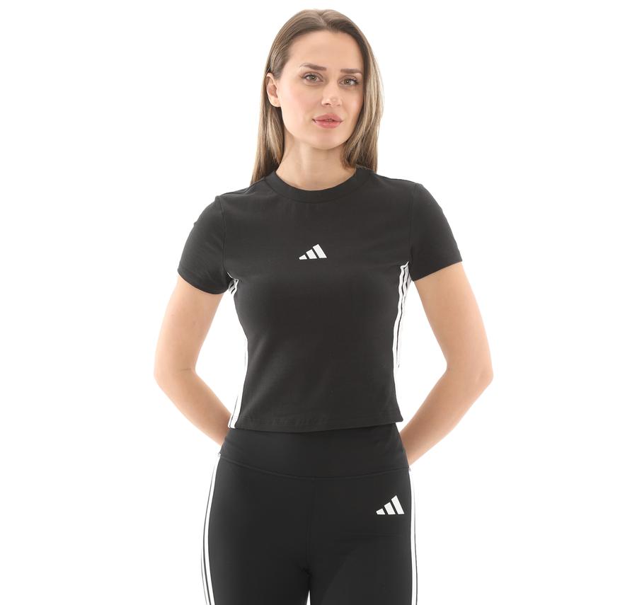 adidas W 3S Sj Baby T Kadın T-Shirt Siyah adidas W 3S Sj Baby T Kadın T-Shirt Siyah