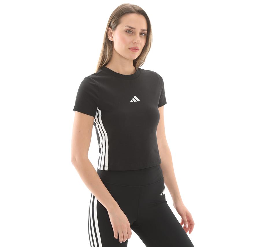 adidas W 3S Sj Baby T Kadın T-Shirt Siyah adidas W 3S Sj Baby T Kadın T-Shirt Siyah