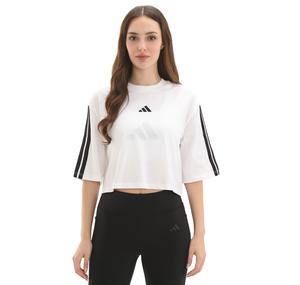adidas W 3S Sj Tlr T Kadın T-Shirt Beyaz