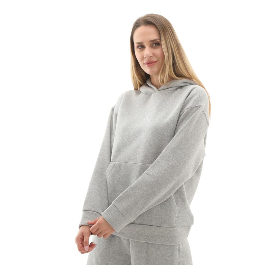 adidas W All Szn Hl Hd Kadın Sweatshirt Gri adidas W All Szn Hl Hd Kadın Sweatshirt Gri