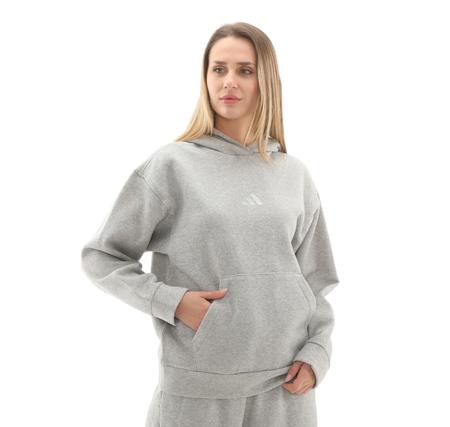 adidas W All Szn Hl Hd Kadın Sweatshirt Gri adidas W All Szn Hl Hd Kadın Sweatshirt Gri