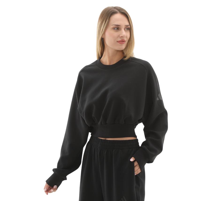 adidas W All Szn Sl Sw Kadın Sweatshirt Siyah adidas W All Szn Sl Sw Kadın Sweatshirt Siyah