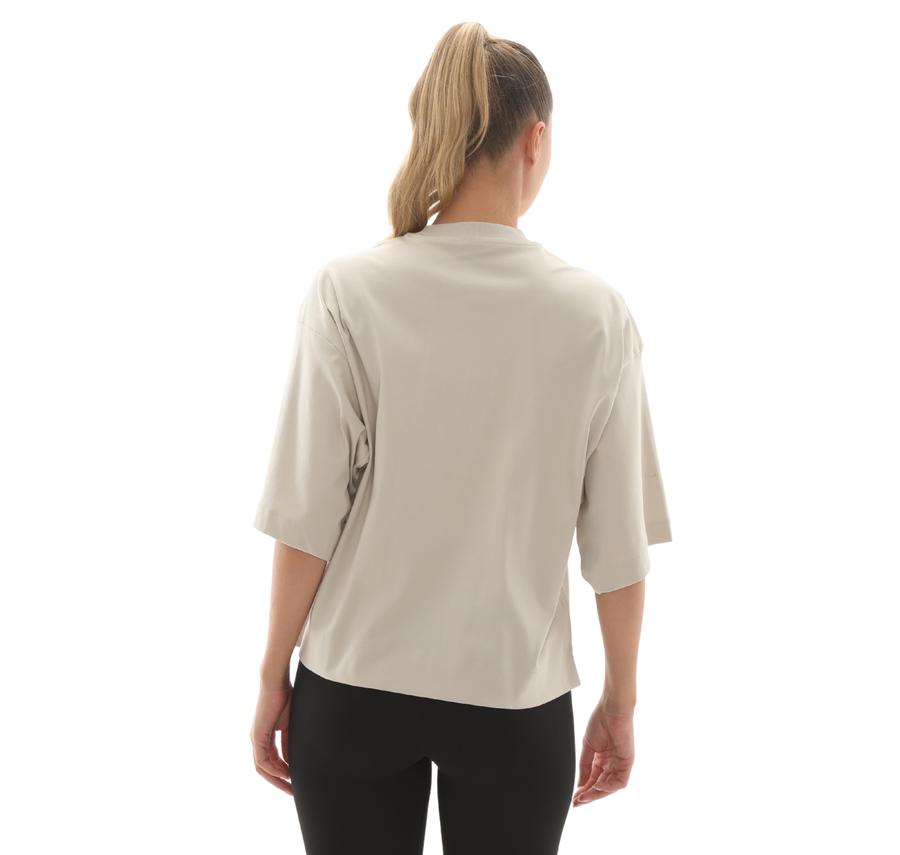 adidas W All Szn Sl T Kadın T-Shirt Krem adidas W All Szn Sl T Kadın T-Shirt Krem