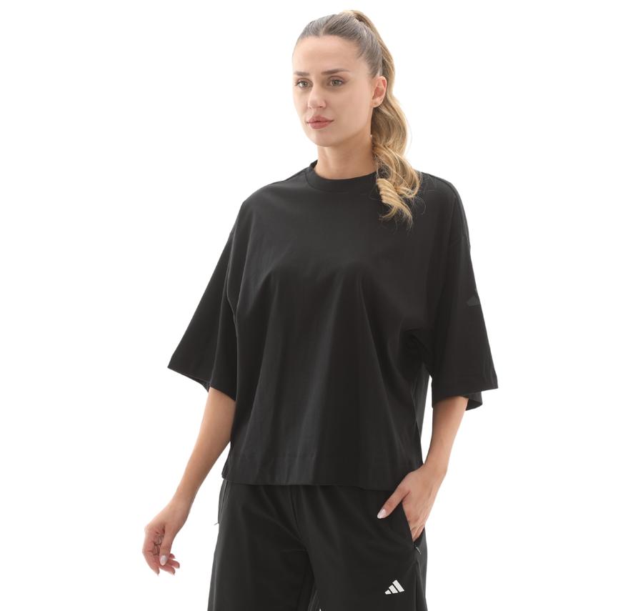 adidas W All Szn Sl T Kadın T-Shirt Siyah adidas W All Szn Sl T Kadın T-Shirt Siyah