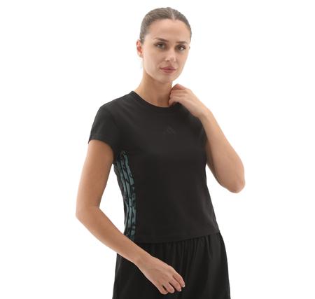 adidas W Aop Tee Kadın T-Shirt Siyah