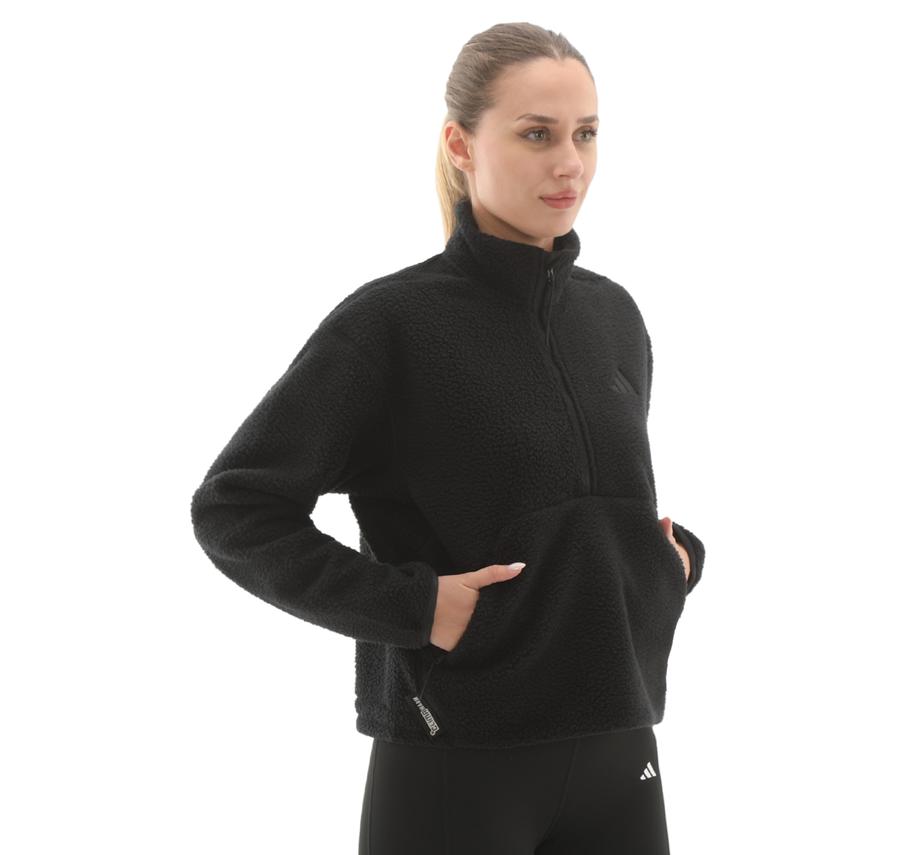 adidas W Ct Fleece Hz Kadın Ceket Siyah adidas W Ct Fleece Hz Kadın Ceket Siyah