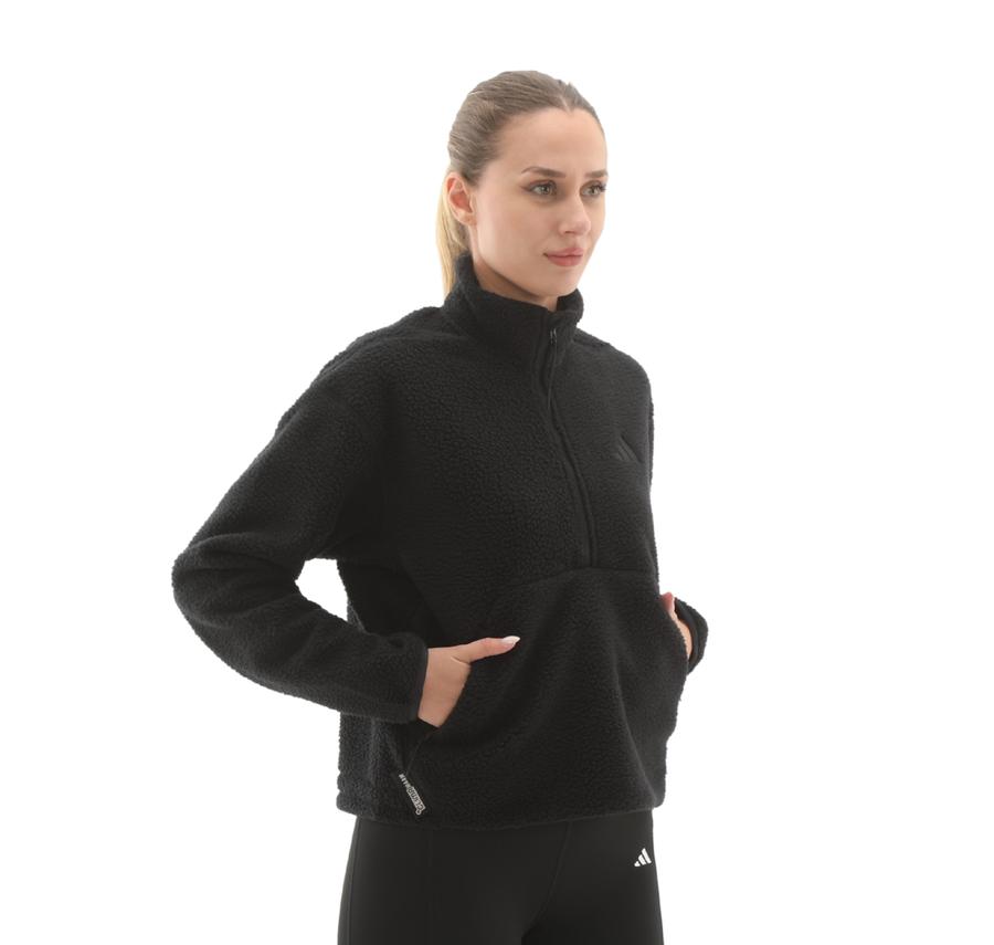 adidas W Ct Fleece Hz Kadın Ceket Siyah adidas W Ct Fleece Hz Kadın Ceket Siyah