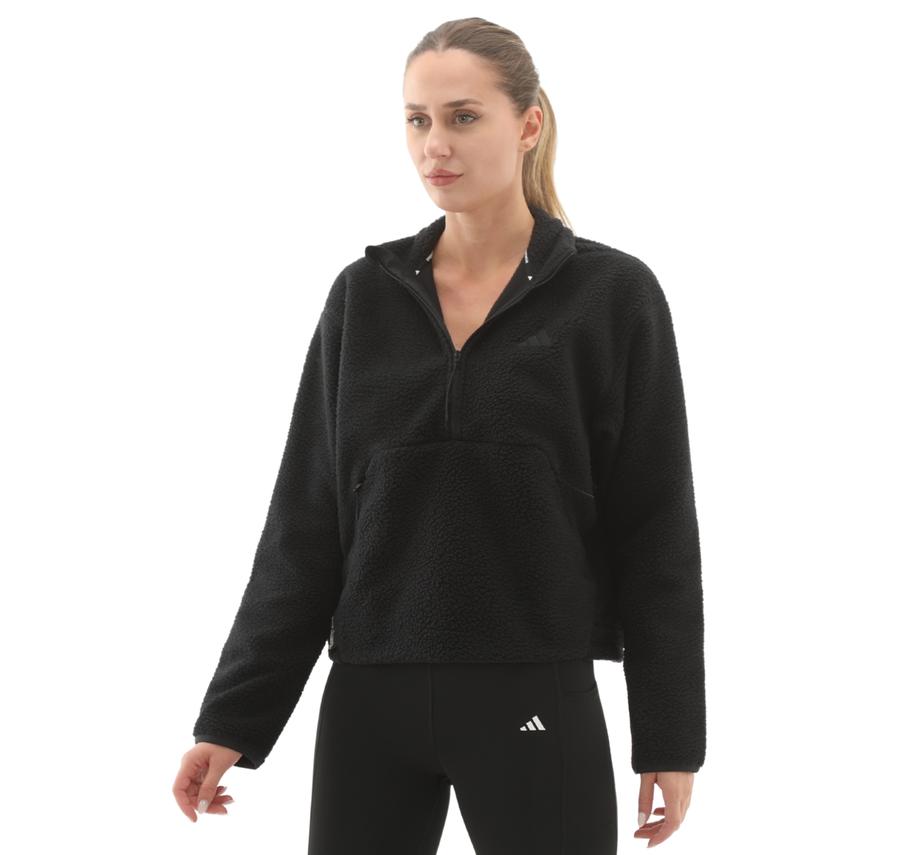 adidas W Ct Fleece Hz Kadın Ceket Siyah adidas W Ct Fleece Hz Kadın Ceket Siyah