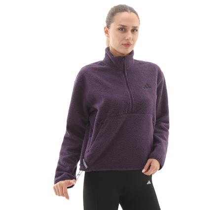 adidas W Ct Fleece Hz Kadın Sweatshirt Mor