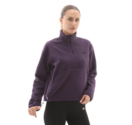 adidas W Ct Fleece Hz Kadın Sweatshirt Mor adidas W Ct Fleece Hz Kadın Sweatshirt Mor