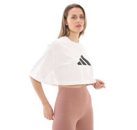 adidas W Fı 3B Tee Kadın T-Shirt Beyaz